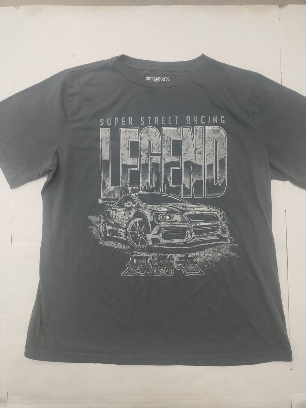 Thereabouts Super Street Racing Legend T-Shirt Faded Gray XXL